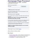 Homepage page